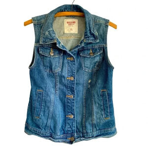 Mossimo Supply Co. Blue Denim Vest